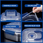 Stainless Steel Food Containers 2-10PCS Airtight Leakproof Meal Prep Lunch Box