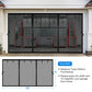 Magnetic Garage Door Screen 8x7 16x7 Fiberglass Mesh Weighted Bottom Auto Close