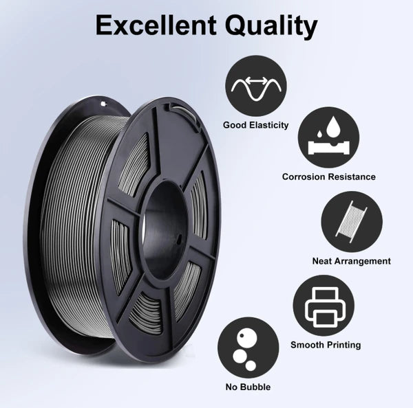 1.75mm PLA 3D Printer Filament 1KG Spool +/- 0.02mm Precision High Strength