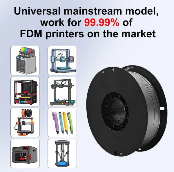 1.75mm PLA 3D Printer Filament 1KG Spool +/- 0.02mm Precision High Strength