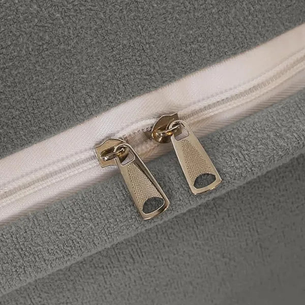 Triangle Reading Pillow Wedge Cushion 24" Backrest Support Gray Side Pocket
