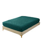 King Mattress Protector Waterproof Ultrasonic Diamond Grid Deep Pocket Green
