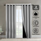 52x63 Blackout Curtains 2 Panels Thermal Insulated Grommet Privacy Drapes