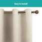 52x63 Blackout Curtains 2 Panels Thermal Insulated Grommet Privacy Drapes