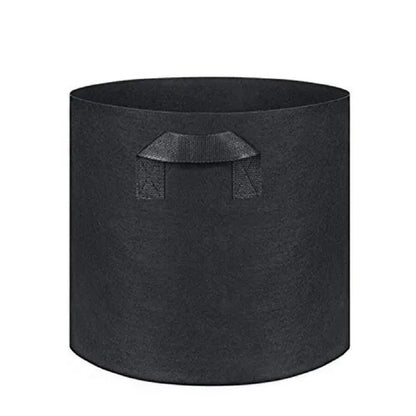 50 Gallon Fabric Grow Bag Heavy Duty Aeration Planter Pot With Handles Black