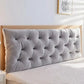 Headboard Pillow 1.5m 59" Tufted Reading Cushion Natural Cotton Backrest