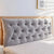 1.2m Headboard Pillow 47 Inch Reading Backrest Cushion Natural Cotton Beige Gray