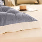 Headboard Pillow 1.5m 59" Tufted Reading Cushion Natural Cotton Backrest