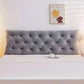Headboard Pillow 1.5m 59" Tufted Reading Cushion Natural Cotton Backrest