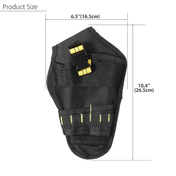 Heavy Duty Drill Holster Tool Belt Pouch with Bit Holder Waist Bag
