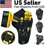 Heavy Duty Drill Holster Tool Belt Pouch with Bit Holder Waist Bag