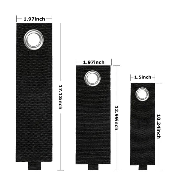 Heavy Duty Storage Straps 3 Pack Extension Cord Holder Garage Organizer Grommet