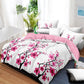 Pink Cherry Blossom Quilt Set 5 Piece Water Resistant Bedspread Queen King Cal King