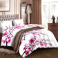 Pink Cherry Blossom Quilt Set 5 Piece Water Resistant Bedspread Queen King Cal King