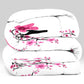 Pink Cherry Blossom Quilt Set 5 Piece Water Resistant Bedspread Queen King Cal King
