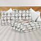 9 Piece Bed in a Bag Set Brown Geometric Bedspread Curtains Queen King Cal