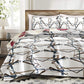 9 Piece Bed in a Bag Set Brown Geometric Bedspread Curtains Queen King Cal