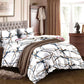 9 Piece Bed in a Bag Set Brown Geometric Bedspread Curtains Queen King Cal