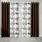 9 Piece Bed in a Bag Set Brown Geometric Bedspread Curtains Queen King Cal