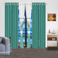 9 Piece Green Rose Floral Bedspread Curtain Set Queen King Cal King Bedding