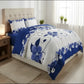 Blue White Floral Duvet Cover Set 3 Piece Ultra Soft Microfiber Queen King California King