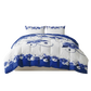 Blue White Floral Duvet Cover Set 3 Piece Ultra Soft Microfiber Queen King California King
