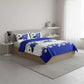 Blue White Floral Duvet Cover Set 3 Piece Ultra Soft Microfiber Queen King California King