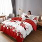3 Piece Charcoal Grey Botanical Quilt Set White Leaf Vine Bedspread Queen King