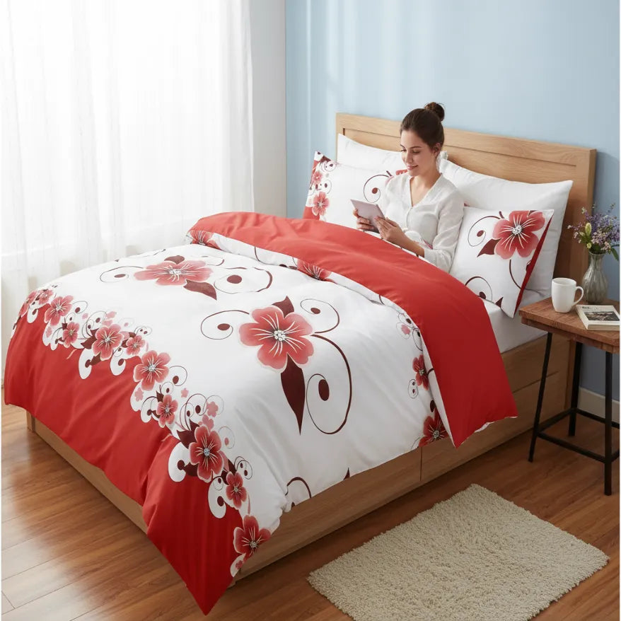 3 Piece Charcoal Grey Botanical Quilt Set White Leaf Vine Bedspread Queen King