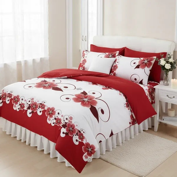 3 Piece Charcoal Grey Botanical Quilt Set White Leaf Vine Bedspread Queen King