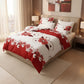 3 Piece Charcoal Grey Botanical Quilt Set White Leaf Vine Bedspread Queen King