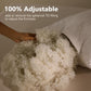Extra Firm Pillow Queen King Standard Size White Adjustable Bed Pillow Support
