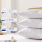 Extra Firm Pillow Queen King Standard Size White Adjustable Bed Pillow Support