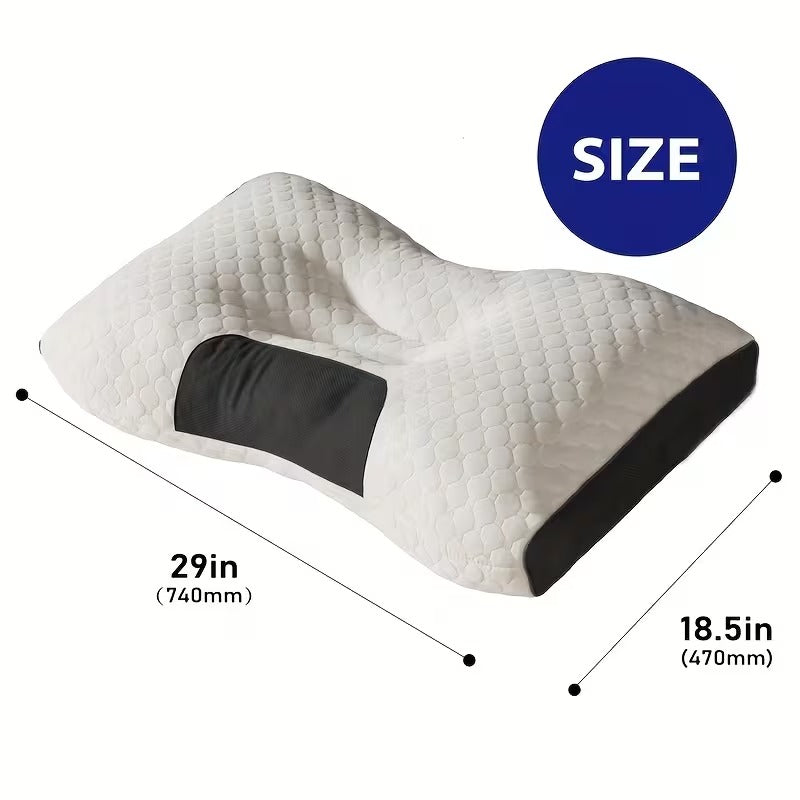 2PCS Memory Foam Neck Support Pillow Soft Orthopedic Ergonomic Sleep Comfort