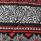Felicie Quilt 3 Piece Set King Red Black White Zebra Leopard Tribal Bedding