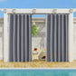 50x108 Gray Outdoor Curtain Panel Grommet Blackout Patio Pergola Privacy 1 Panel