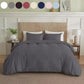 Modern Hotel Style Duvet Cover Set Ultra Soft Microfiber with Corner Fasteners