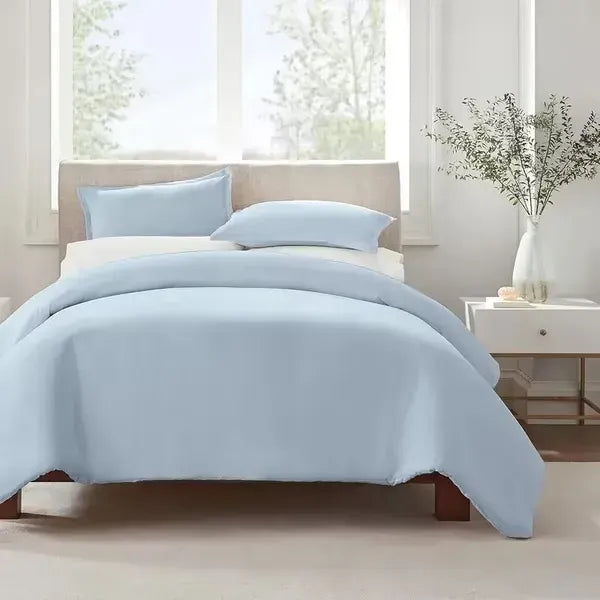 Duvet Cover Set Twin Queen Ultra Soft Luxury Hidden Zipper Corner Ties Bedding