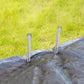 24 Inch Rebar Ground Stakes 0.47" Heavy Duty Steel Anchors Rust Proof 20 Pack