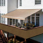 3x50 Ft Brown Privacy Fence Screen 90% Visibility Block Mesh Balcony Deck Cover