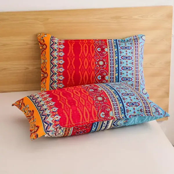Boho Duvet Cover Set Twin Queen King Soft Microfiber Geometric Bedding Decor Set