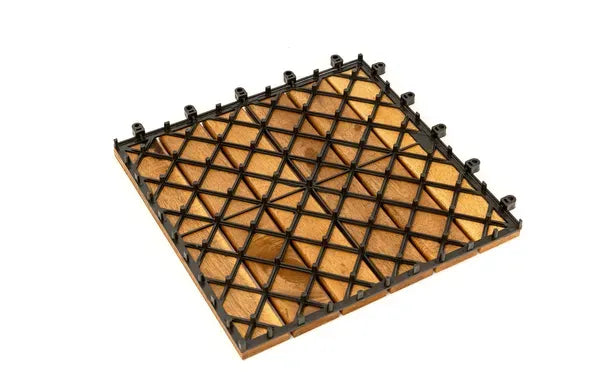 Acacia Wood Deck Tile Interlocking Flooring Waterproof Tiles Outdoor Patio 12x12