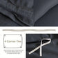 Duvet Cover Set Twin Queen Ultra Soft Luxury Hidden Zipper Corner Ties Bedding