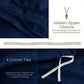 Duvet Cover Set Twin Queen Ultra Soft Luxury Hidden Zipper Corner Ties Bedding