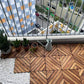 Acacia Wood Deck Tile Interlocking Flooring Waterproof Tiles Outdoor Patio 12x12