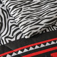 Felicie Quilt 3 Piece Set King Red Black White Zebra Leopard Tribal Bedding