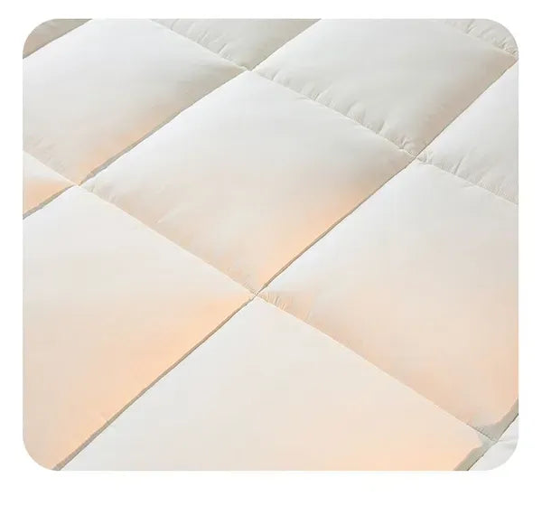 Pillow Top Mattress Fluffy Topper Thick Pad Quilted Premium Ultra Soft Cover Bed
