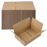 50 Pack 14x10x4 Shipping Boxes Corrugated Cardboard Mailing Cartons 3mm Kraft