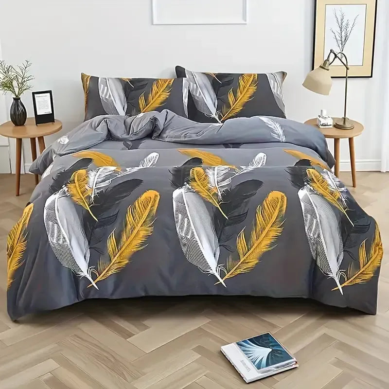 Boho Duvet Cover Set Twin Queen King Soft Microfiber Geometric Bedding Decor Set