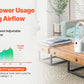 VEVOR Bladeless Desk Fan 12.99in USB Quiet 6 Speed Tower Fan Kids Safe